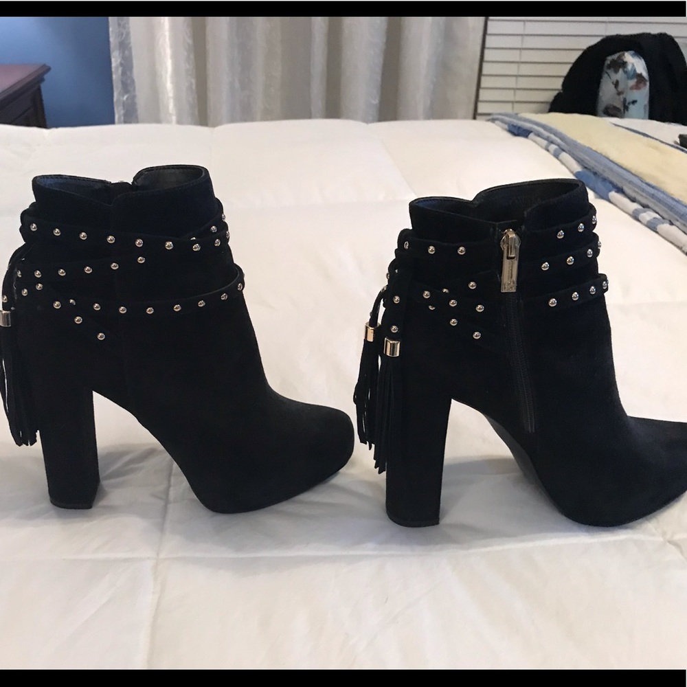 Jessica Simpson Black Suede Booties